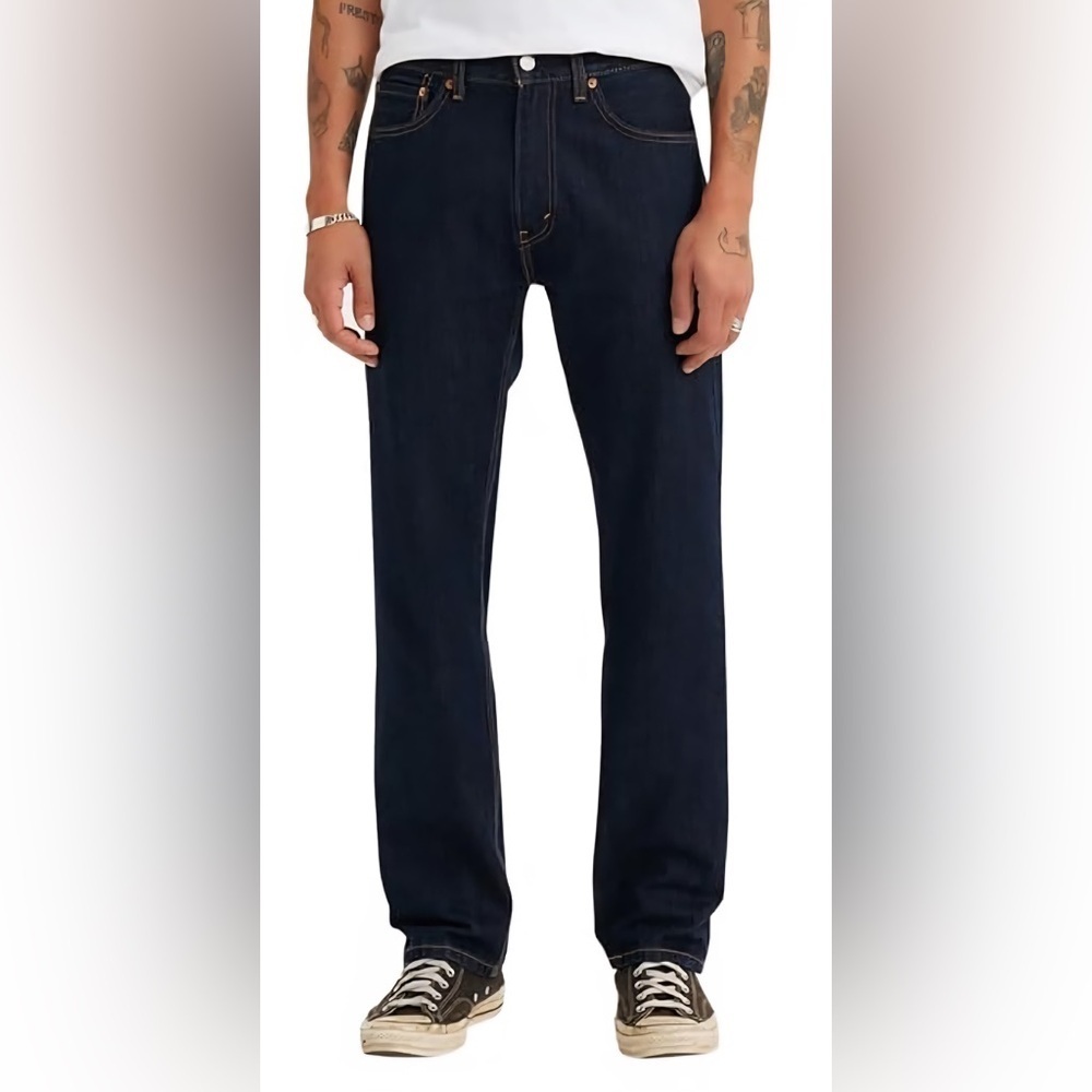 Levi's Men's Dark Blue Straight Jeans